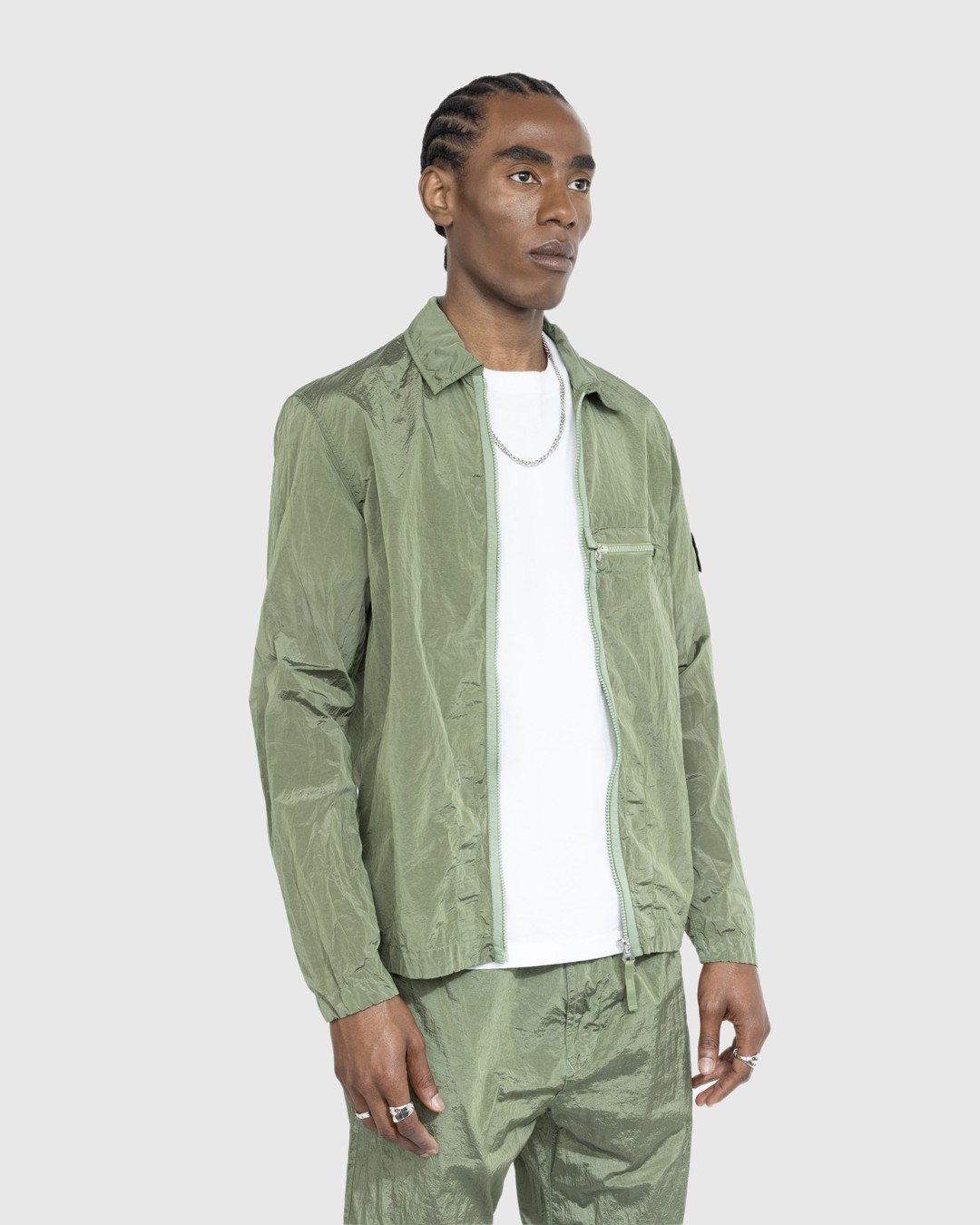 Stone island metallic jacket hot sale